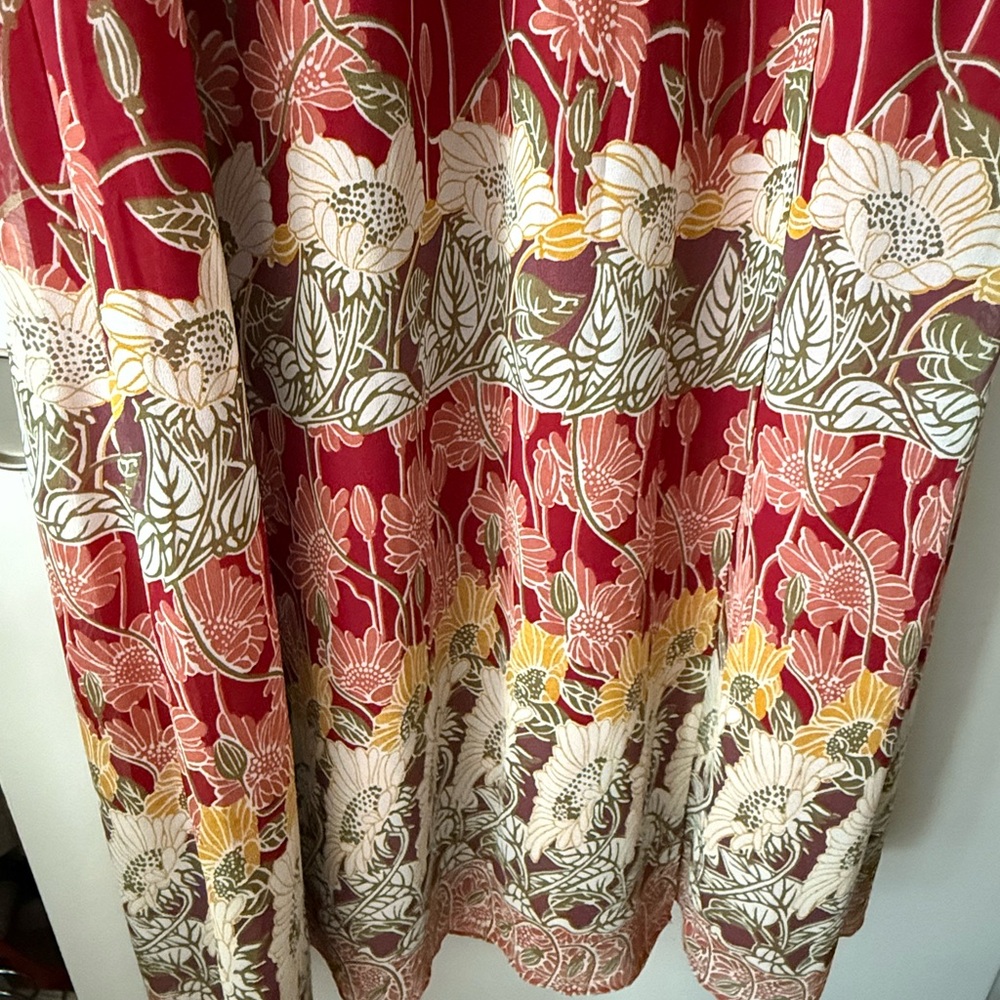 Madewell Red Floral Dress - Picture 3 of 3